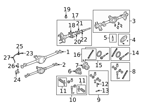 Axle Housing for 2018 Jeep Wrangler JK #0