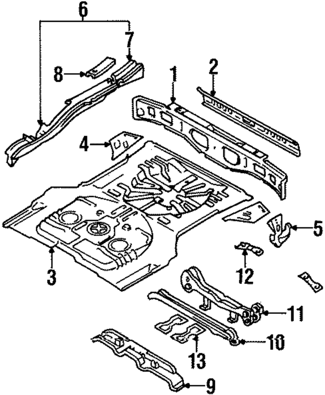 7564030R01 - : Cross-Member for Nissan Image