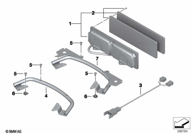 61127696507 - Lights: Wiring Harness, Stop Signal Control -  for BMW-Motorrad Image image
