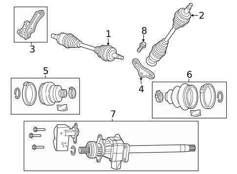 Drive Axles for 2014 Chrysler 300 #0