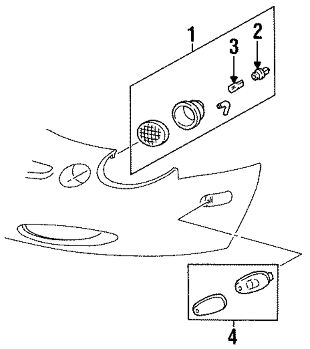 F6DZ13200AC - : Park Lamp Assembly for Ford Image