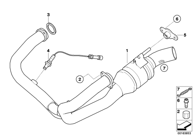 18117713046 - : Bracket, Exhaust Manifold for BMW-Motorrad Image