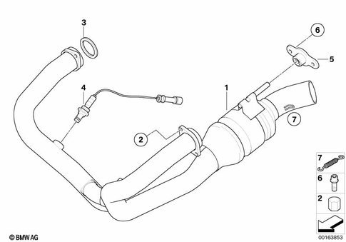 Exhaust System Parts with Mounts for 2008 BMW-Motorrad HP2 Sport #2