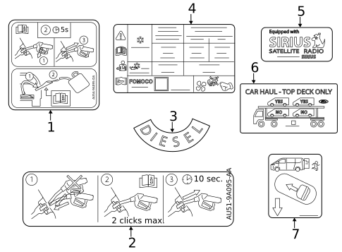 Labels for 2017 Ford Transit-250 #0