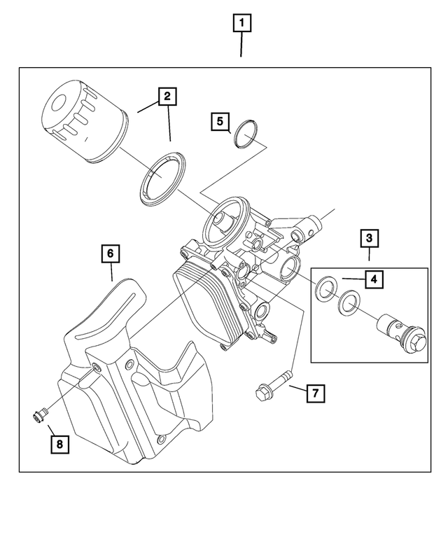 68119533AA - 1.4L Turbo; Engine: Bolt for Fiat: 124 Spider, 500, 500L, 500X | Jeep: Renegade Image