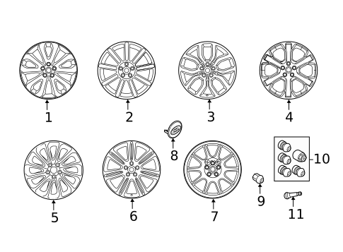 Wheels for 2022 Land Rover Defender 90 #8