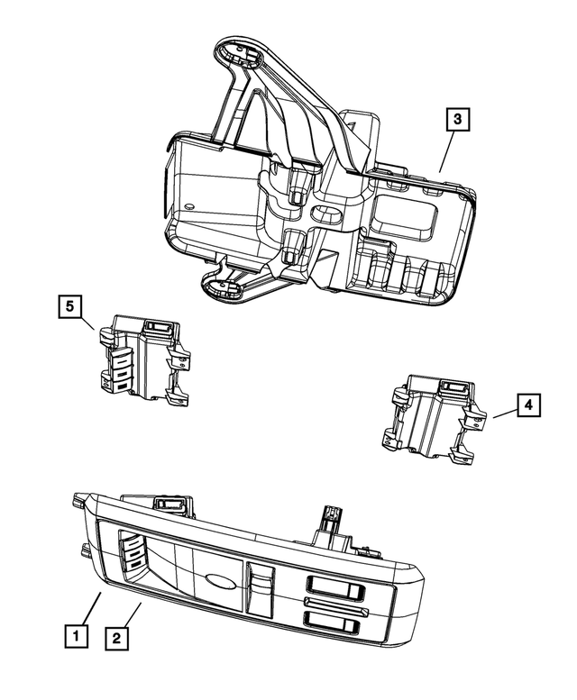 1UY31BD1AA - Interior Trim: Overhead Console for Mopar Image