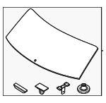 87110AT020 - : Lift Gate Glass for Kia: Niro, Niro EV Image