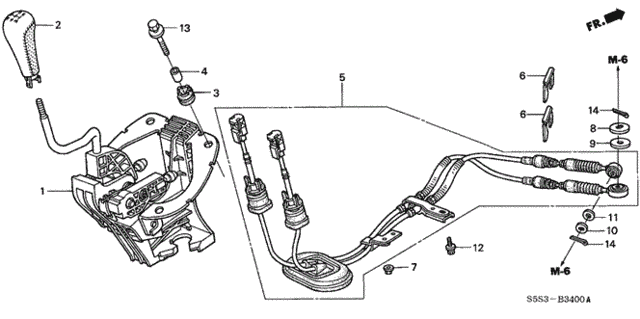 Shift Lever for 2004 Honda Civic #0