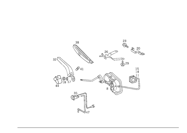 137005201 - Electrical System: Spring Washer for Mercedes-Benz: 230SL, 250SL, 280SL, 500SL, 600SL Image image