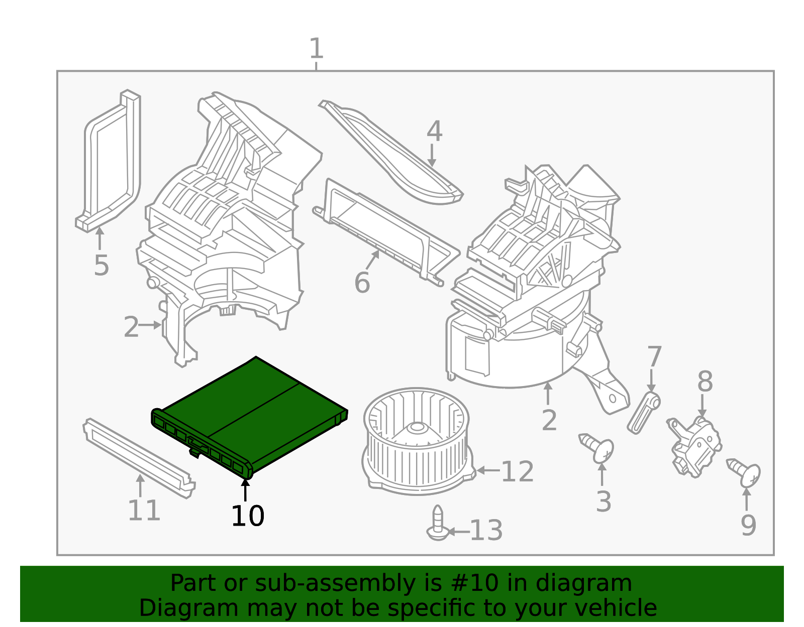 KD4561J6X9U - Genuine OEM Mazda3 Mazda6 CX-5 Cabin Air Filter