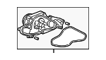 19200RDVJ01 - Cooling System: Water Pump Assembly for Honda: Accord, Accord Crosstour, Crosstour, Odyssey, Passport, Pilot, Ridgeline Image image