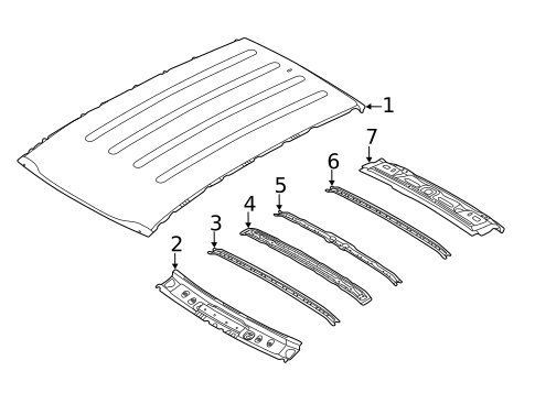 Roof & Components for 2012 Kia Sportage #1