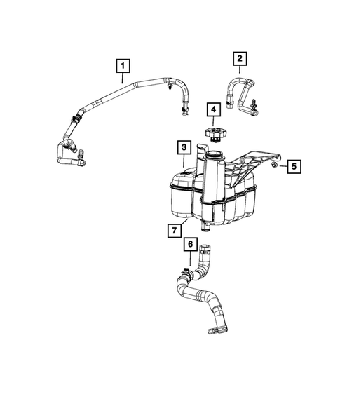 Engine Coolant Reservoir (Bottle) for 2024 Ram 3500 #1