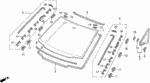 91567SV4003 - Body/Air Conditioning: FASTENER D, RR. WINDSHIELD for Honda Image