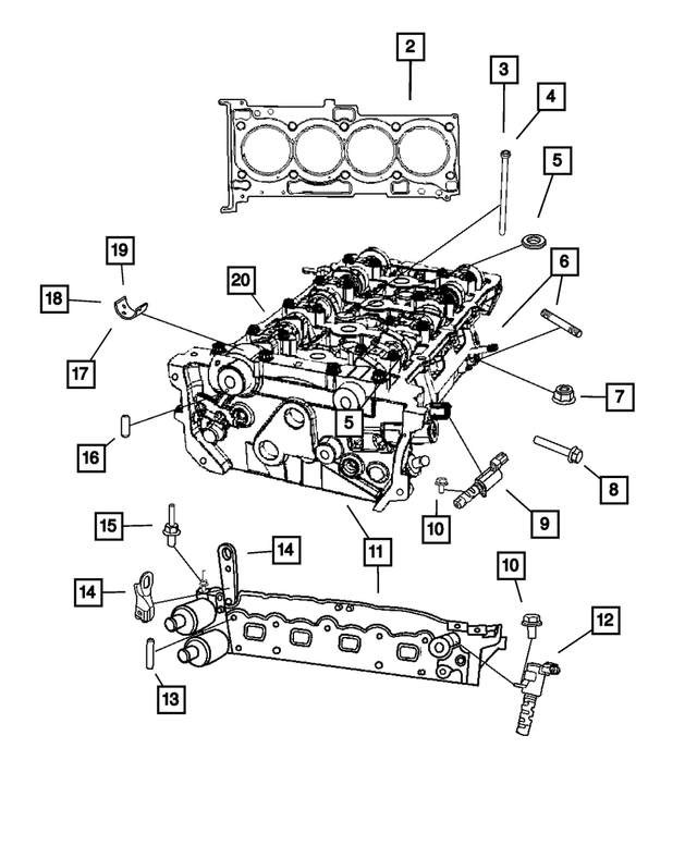1005A757 - Engine 2.4L Four Cylinder: Washer, Mounting for Mopar Image