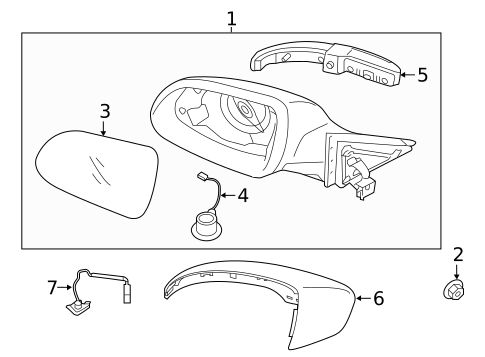 Outside Mirrors for 2019 Kia Cadenza #0
