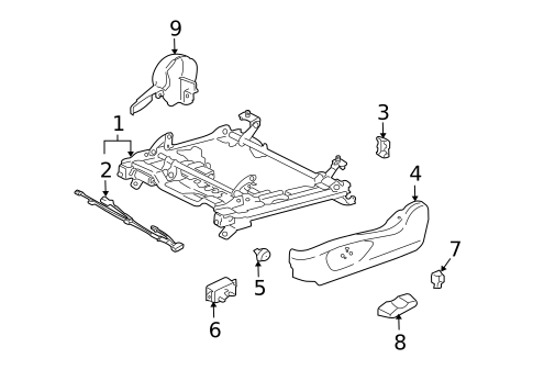 Tracks & Components for 2009 Subaru Legacy #0