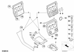 51168410711 - : Switch Cover, Wood for BMW Image