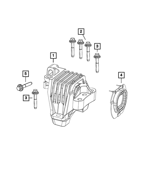 Engine Mounting for 2016 Jeep Cherokee #5