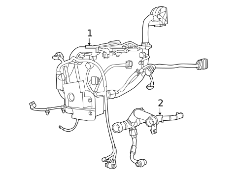 Wiring Harness for 2019 Fiat 500 #0