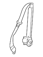 88955080 - : Lap &amp; Shoulder Belt for Buick: Rainier | Chevrolet: Trailblazer, Trailblazer EXT | GMC: Envoy, Envoy XL, Envoy XUV | Oldsmobile: Bravada Image