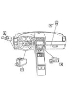 5189366AB - Electrical: Parking Brake Switch for Chrysler: 300 | Dodge: Challenger, Charger, Magnum Image