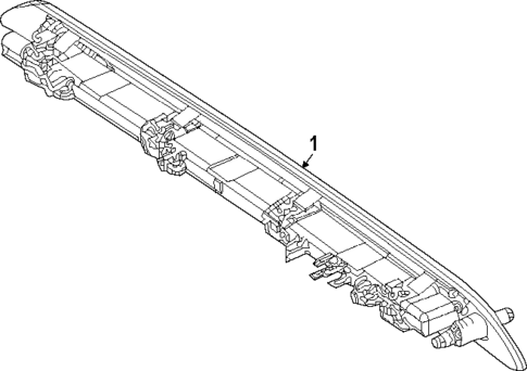 High Mounted Stop Lamp for 2025 Mercedes-Benz G63 AMG #0