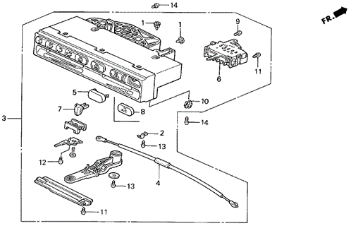 Heater Control for 1992 Honda Prelude #0