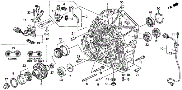 Torque Converter Housing for 1995 Acura TL #0