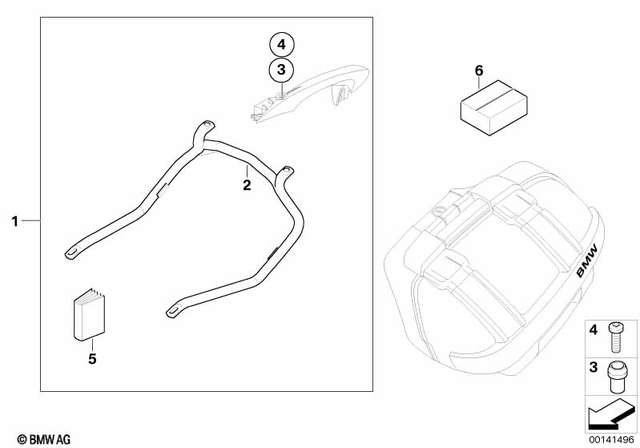 7129903768 - Luggage &amp; Storage: Isa Screw - M8X35 A2-70 for BMW-Motorrad Image