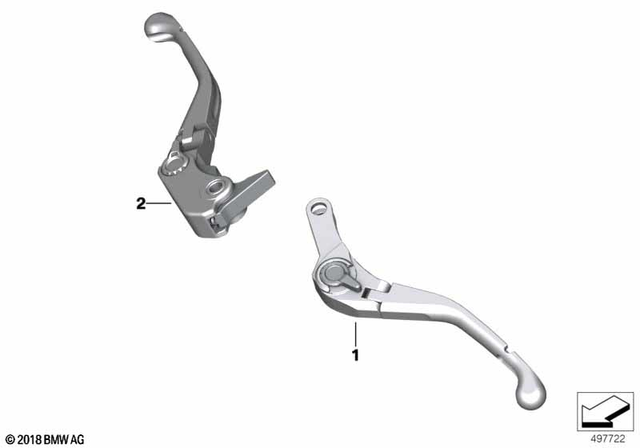 32727108206 - Ergonomics &amp; Comfort: M Clutch Lever, Folding for BMW-Motorrad Image