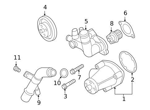 Water Pump for 1999 Mazda B2500 #0