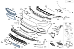 1188859303 - Attachment Parts: Trim, Bumper for Mercedes-Benz: CLA250, CLA35 AMG, CLA45 AMG, CLA45 AMG S Image