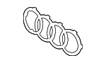 4M0853605B716 - Body: Emblem for Audi Image image