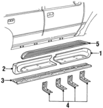 F67Z16450CB - Body: Running Board for Ford: Explorer | Mercury: Mountaineer Image