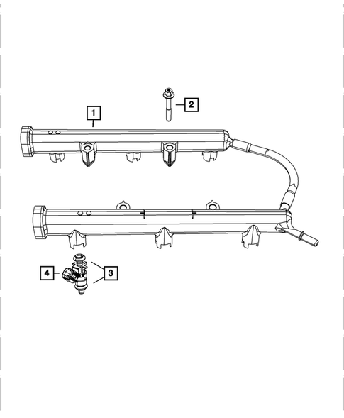 Fuel Rail and Injectors for 2011 Dodge Grand Caravan #0