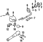 26020396 - Steering: Actuator for Buick: Electra, LeSabre | Cadillac: DeVille, Eldorado, Fleetwood, Seville | Chevrolet: Corvette | Oldsmobile: 88, LSS, Regency | Pontiac: Bonneville Image