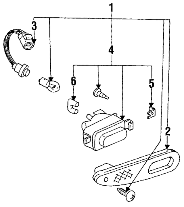 F10051240B - : Lamp(R) Back Up for Mazda Image