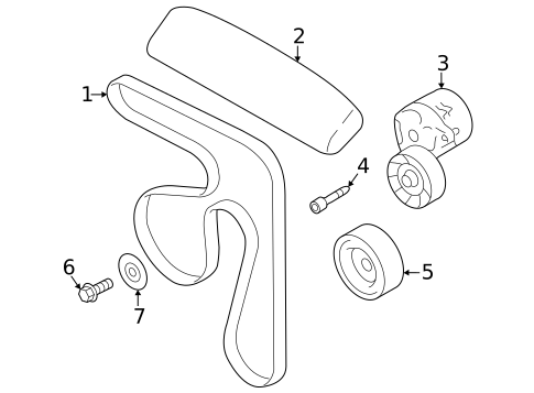 Belts & Pulleys for 2025 Subaru Crosstrek #0