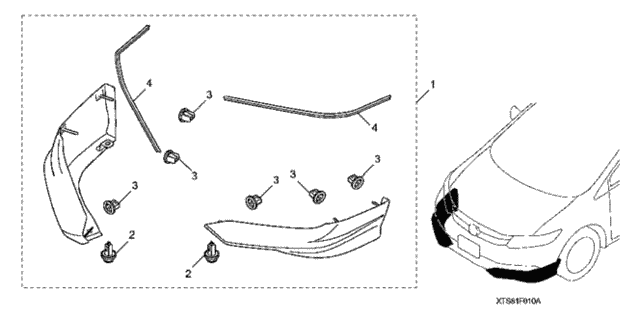 Front Under Spoiler (2) for 2015 Honda Civic #0