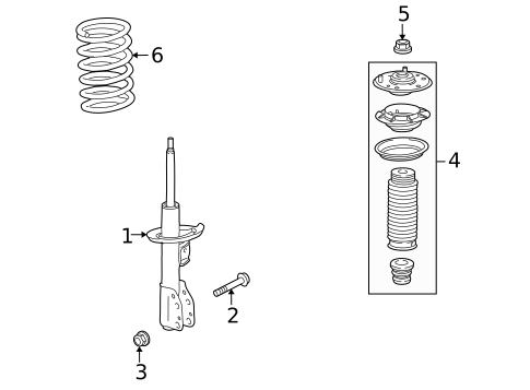 Suspension, Springs & Related Components for 2007 Saturn Vue #1