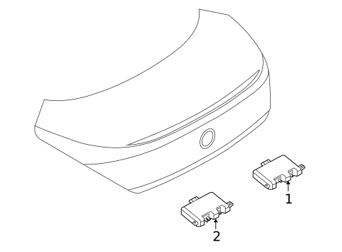 Antenna & Radio for 2006 BMW 650i #2
