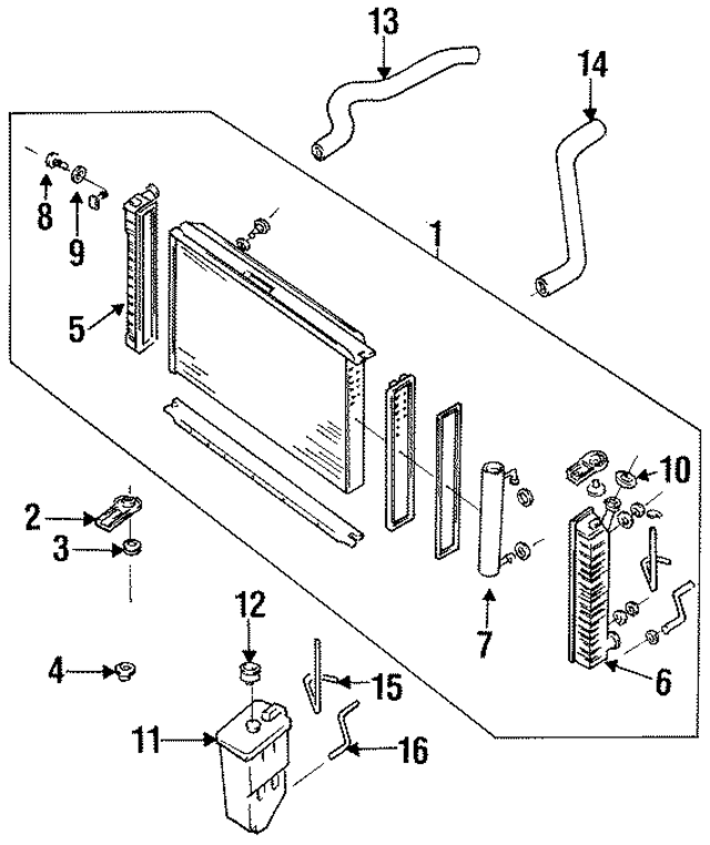 F3XY8K103A - Cooling System: Reservoir Cap for Ford Image