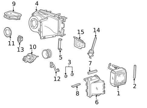 A/C Condenser & Evaporator for 1998 Ford E-250 Econoline #0