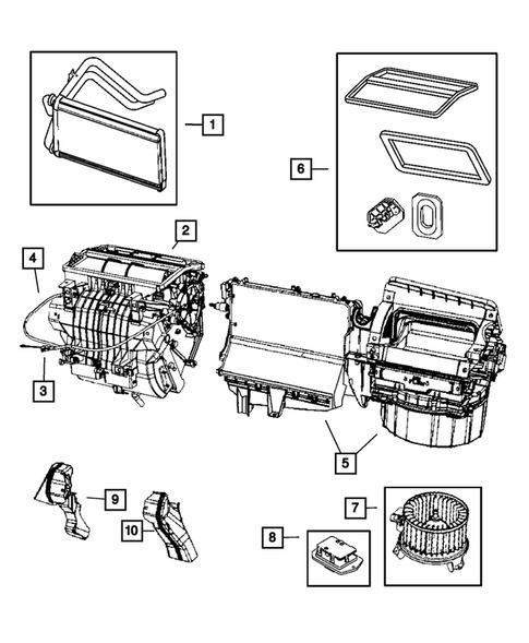 Air Conditioner and Heater Units for 2009 Jeep Compass #3