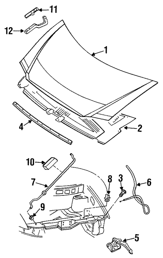 4716733 - Body: Hood Seal for Mopar Image