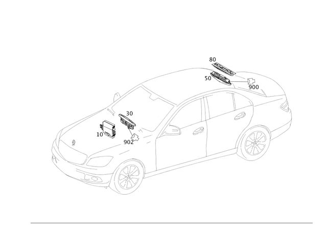 2045420523 - Electrical System: Warning Device for Mercedes-Benz Image image