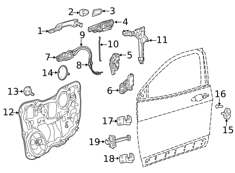 Lock & Hardware for 2015 Jeep Cherokee #0