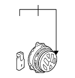 6R0827469DULM - Body: Release Handle for Volkswagen: CC, Eos, Golf, Golf R, GTI, Passat, R32, Rabbit Image